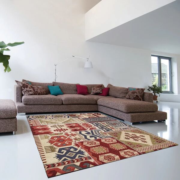 leroy merlin tappeto modern kilim in acrilico multicolor, 60x120 cm