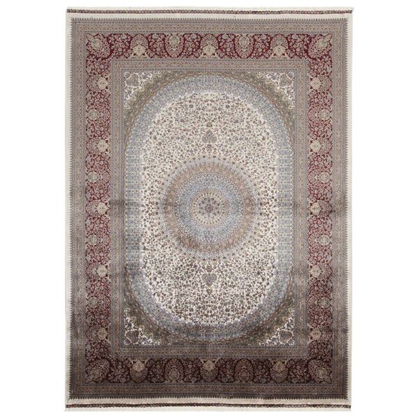leroy merlin tappeto qoum shah 5 in cotone beige, 80x150 cm