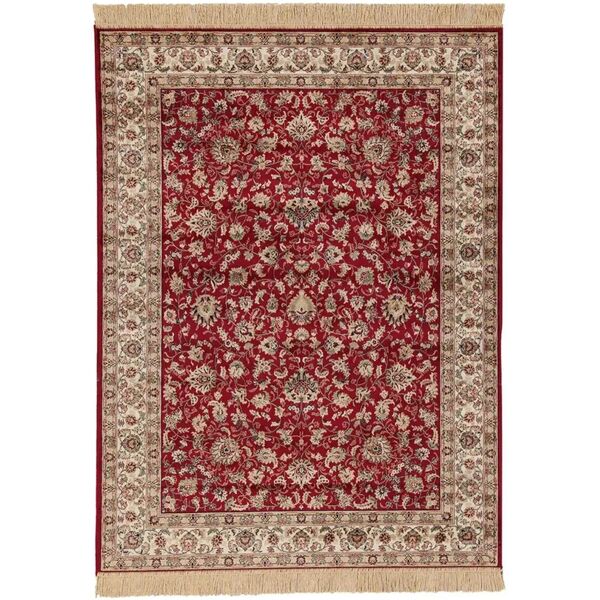 leroy merlin tappeto farshian hereke 2 in viscosa beige, 100x140 cm