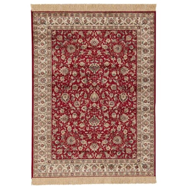leroy merlin tappeto fashian hereke 2 in viscosa rosso, 67x105 cm