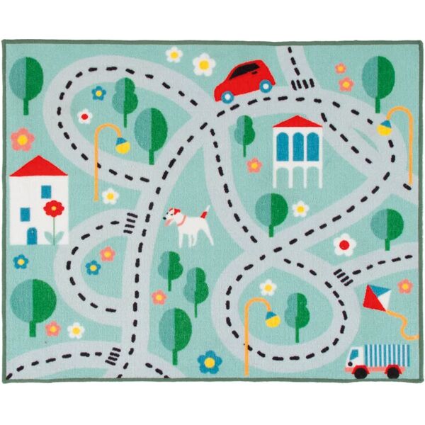 leroy merlin tappeto playrug city antiscivolo multicolore, 133x200 cm