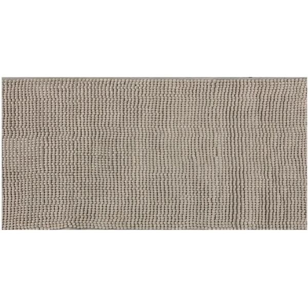 leroy merlin tappeto bagno rettangolare fluffy50x80c in poliestere tortora 80 x 50 cm