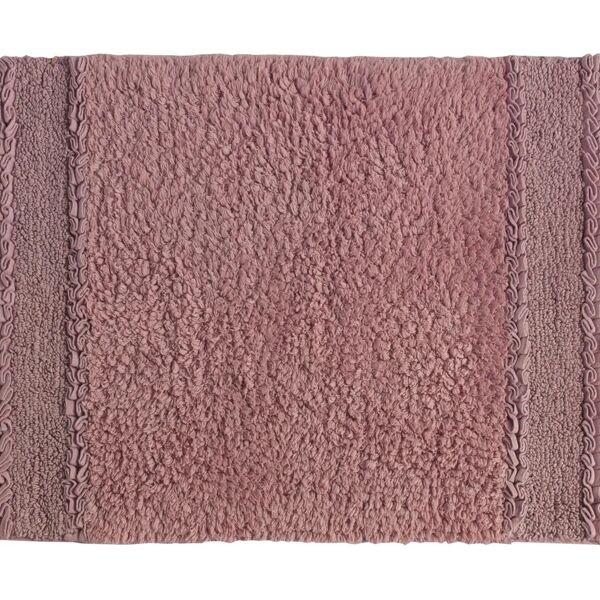 leroy merlin tappeto bagno rettangolare in cotone rosa 80 x 50 cm