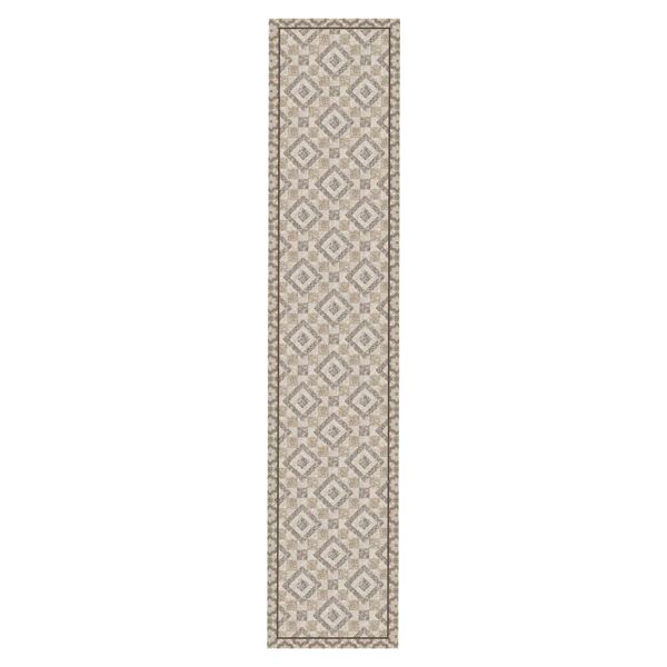 leroy merlin passatoia rhombus antiscivolo in pvc beige, 50x240 cm