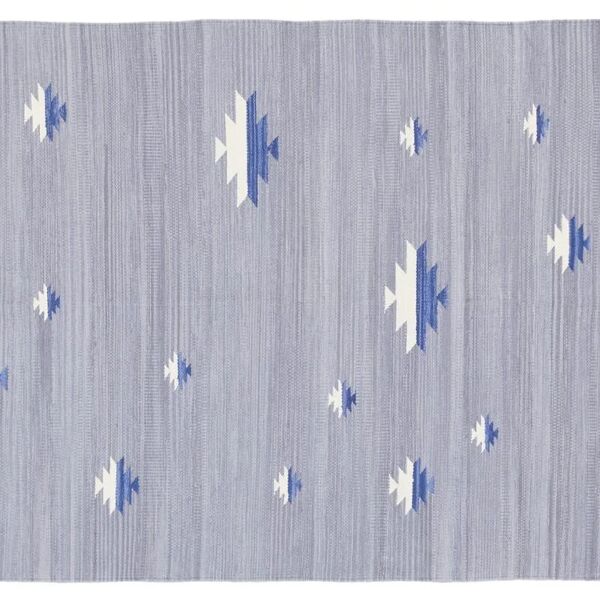 leroy merlin tappeto patio 3 in cotone, annodato a mano, grigio / argento, 60x120 cm