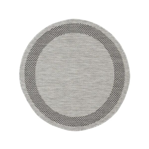 leroy merlin tappeto frame grigio, d 120 cm