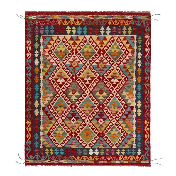 leroy merlin tappeto orientale in lana, annodato a mano, multicolore, 159x194 cm
