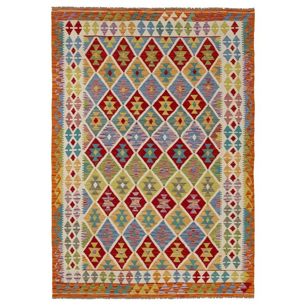 leroy merlin tappeto kaudani 11 in lana, annodato a mano, multicolore, 172x243 cm