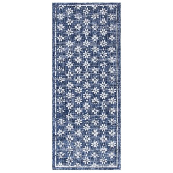 leroy merlin tappeto flatweave marine 3 blue blu, 80x200 cm