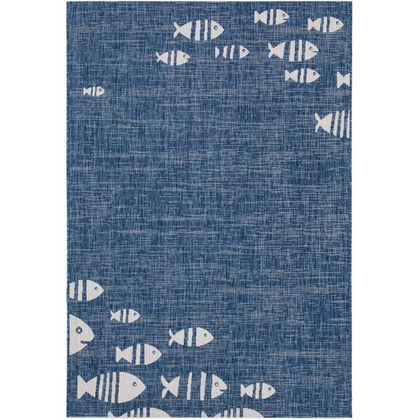 leroy merlin tappeto flatweave marine 2 blue blu, 120x170 cm