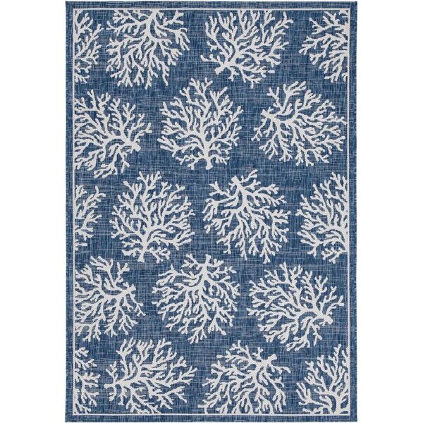 leroy merlin tappeto flatweave marine 1 blue blu, 120x170 cm