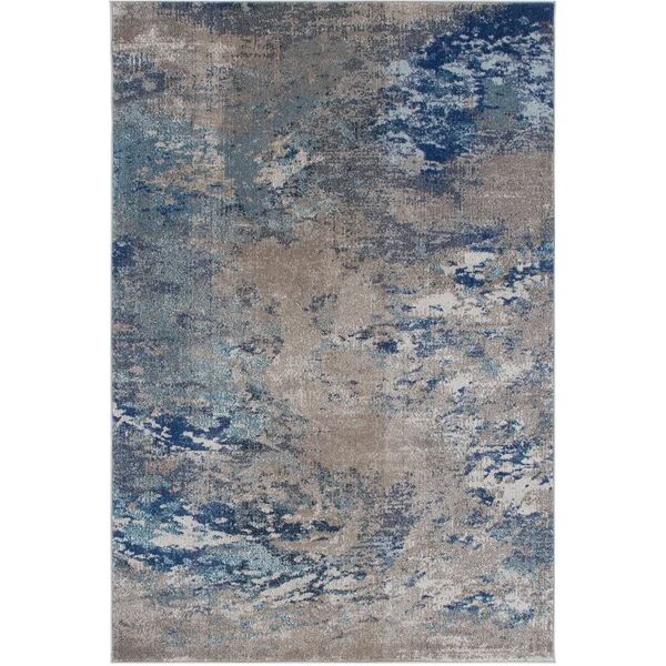 leroy merlin tappeto soho 3 ecru blue blu, 120x170 cm