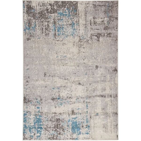 leroy merlin tappeto soho 2 ecru blue blu, 80x150 cm