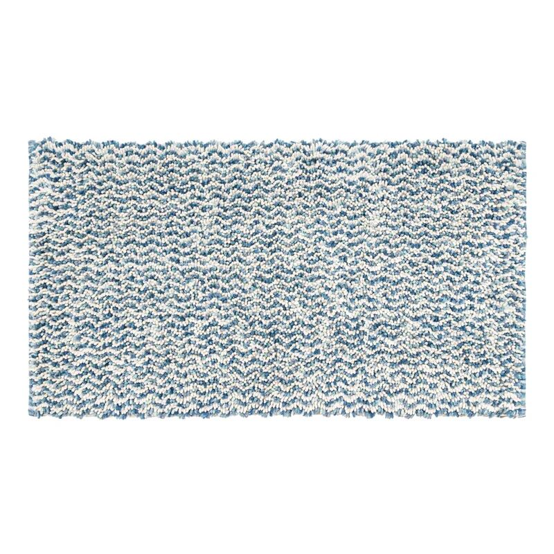 leroy merlin tappeto bagno rettangolare speed in cotone azzurro 55 x 100 cm