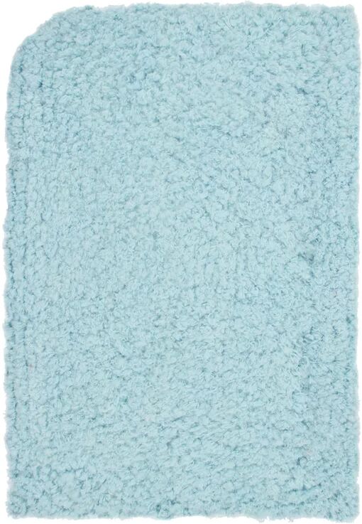 leroy merlin tappeto fluffy antiscivolo azzurro, 45x70 cm