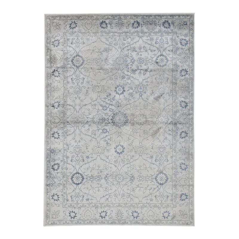 leroy merlin tappeto celestine c in viscosa grigio, 133x190 cm