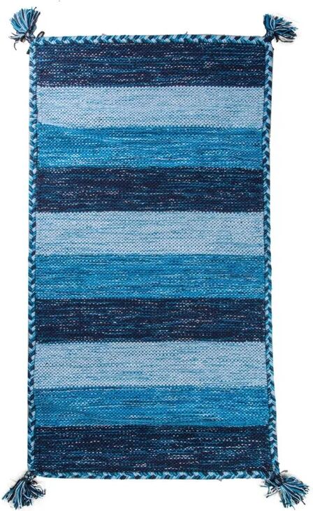 leroy merlin tappeto bagno rettangolare aladin in cotone blu 100 x 55 cm