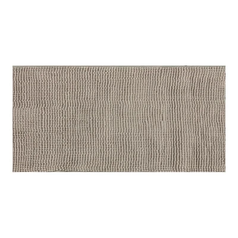 leroy merlin tappeto bagno rettangolare fluffy50x80c in poliestere tortora 80 x 50 cm