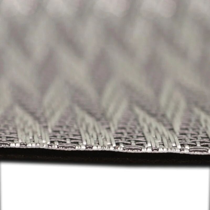 leroy merlin tappeto spiga antiscivolo in pvc argento e grigio scuro, 50x170 cm
