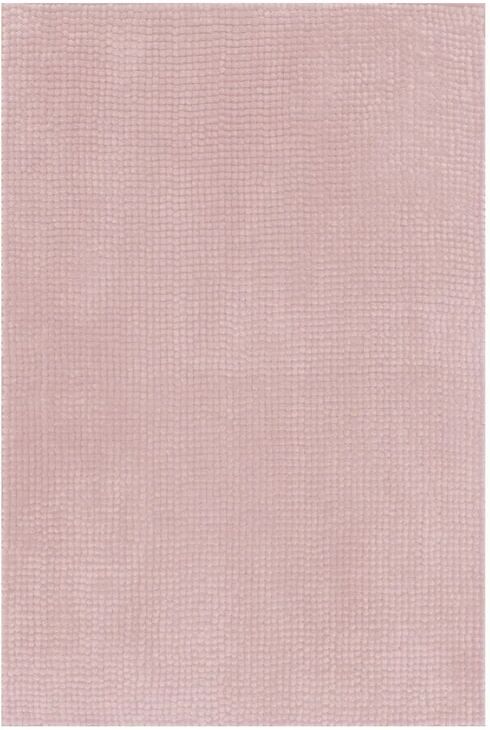 Leroy Merlin Tappeto bagno rettangolare Fluffy in poliestere rosa 80 x 50 cm