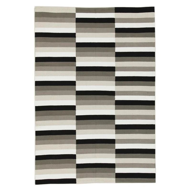 Leroy Merlin Tappeto Playfull in cotone nero, bianco e beige, 160x230 cm