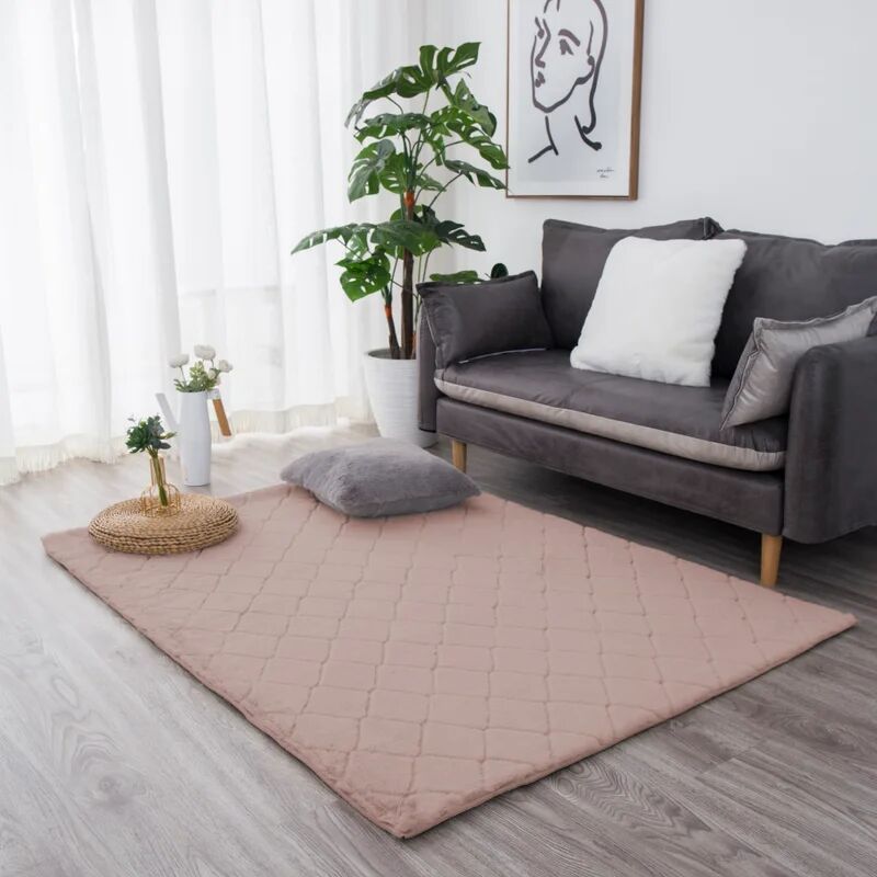 Leroy Merlin Tappeto Lop Quilt rosa, 120x160 cm