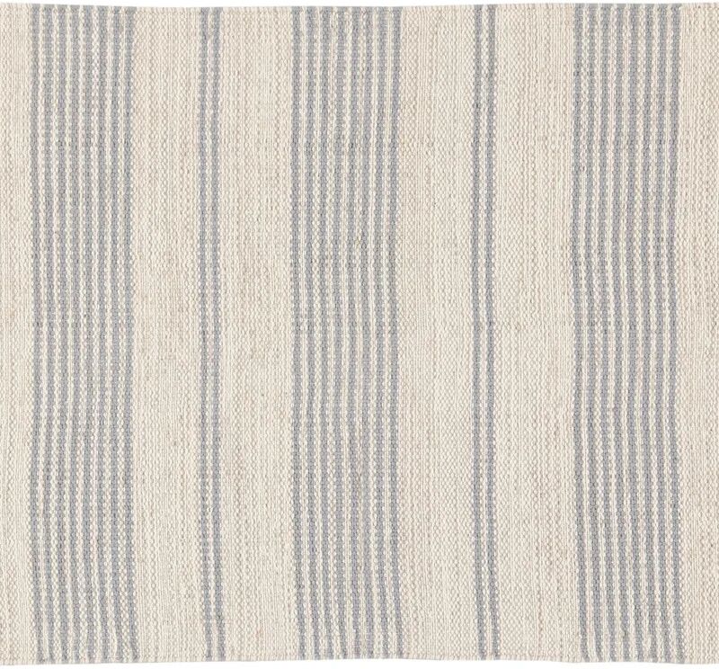 Leroy Merlin Tappeto Bay Stripe in cotone, annodato a mano, grigio / argento, 60x200 cm