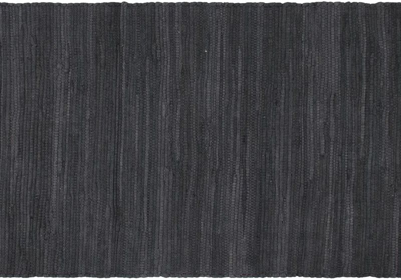 Leroy Merlin Tappeto Abano Dark in cotone grigio / argento, 50x80 cm