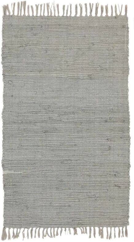 Leroy Merlin Tappeto Abano in cotone grigio / argento, 50x80 cm