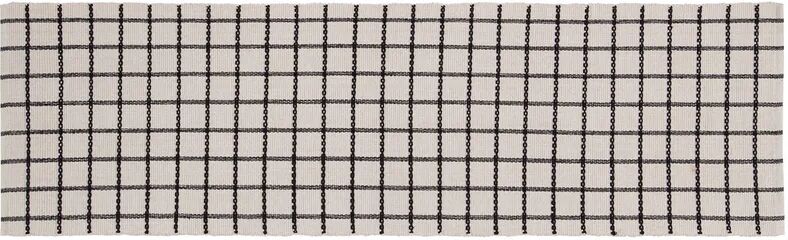 Leroy Merlin Tappeto Millport White Black in cotone bianco, 60x200 cm