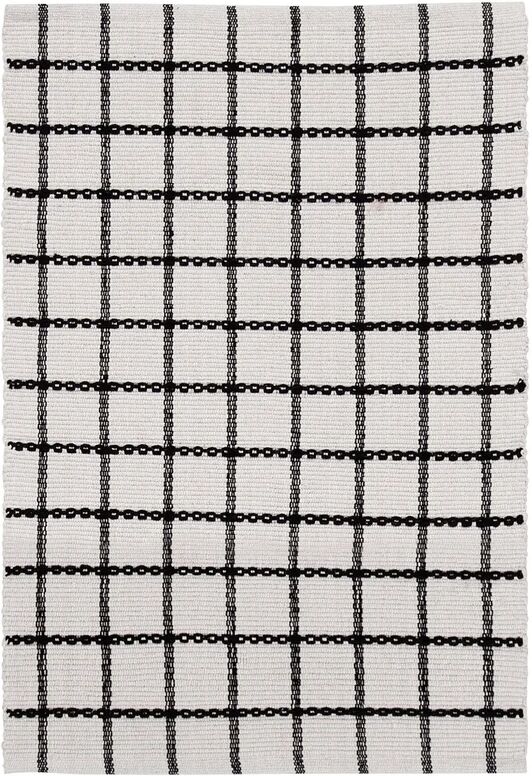 Leroy Merlin Tappeto Millport White Black in cotone bianco, 60x120 cm