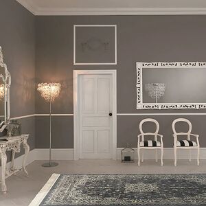 Leroy Merlin Tappeto Hereke 184 in viscosa grigio, 100x140 cm