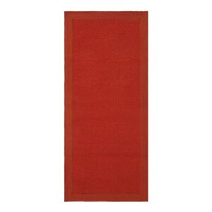 Leroy Merlin Tappeto Unito in cotone, tessuto a mano, marrone rossiccio, 50x110