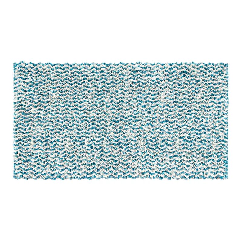Leroy Merlin Tappeto antiscivolo rettangolare Speed55x80t in cotone azzurro 80 x 55 cm