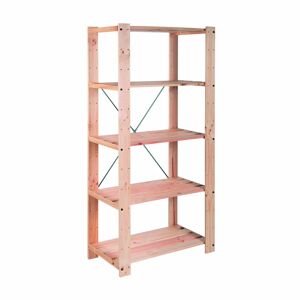 Leroy Merlin Scaffale in kit 5 ripiani L 76.7 x P 43 x H 174.2 cm beige, portata per ripiano 75 kg