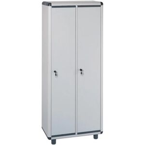 GAROFALO Armadio spogliatoio Easy C interno in resina, grigio chiaro  L 72 x H 175 x P 40 cm, 2 ante