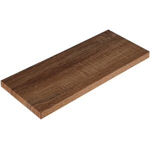 SPACEO Mensola a muro Wood  dritto in mdf L 76 x H 2.2 x P 20 cm rovere tabacco