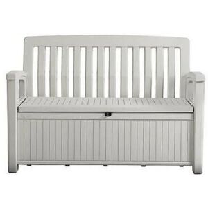 Keter Baule panchina  STORAGE BENCH in resina bianco crema 132 x 61.2 cm