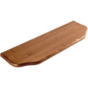 SANITEC Mensola a muro Arte povera dritto in legno L 116 x H 2.4 x P 24 cm noce