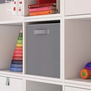 SPACEO Scatola Kub L31 x H 31 x P 31 cm Grigio