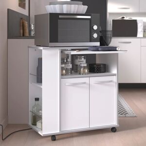 Leroy Merlin Credenza cucina bianco e grigio L 75 x P 41 x H 80.7 cm