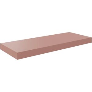 SPACEO Mensola a muro Tamburata  dritto in mdf L 60 x H 3.8 x P 23.5 cm rosa