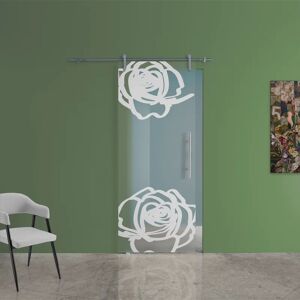 Leroy Merlin Anta per porta scorrevole Rose in vetro bianco L 96 x H 215 cm sinistra