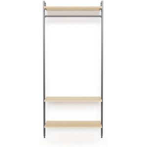 Leroy Merlin Kit cabina armadio PROJECT KIT INGRESSO 90X50 CM INDUSTRIAL in alluminio 95 x 220 x 50 cm marrone/antracite