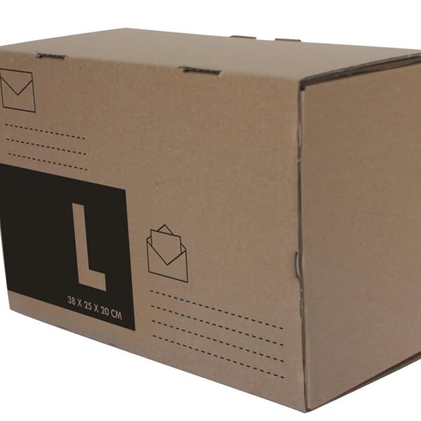 pack and move scatola di cartone per spedizione 1 onda h 25 x l 38 x p 20 cm