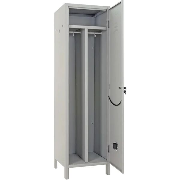 leroy merlin armadio spogliatoio pratiko spogliatoio interno in acciaio, grigio l 50 x h 179.5 x p 50 cm, 1 anta