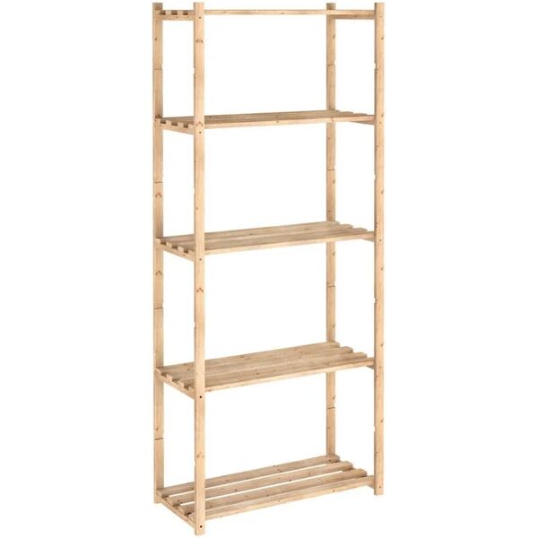 astigarraga scaffale in kit 5 ripiani l 65 x p 30 x h 171 cm beige, portata per ripiano 40 kg