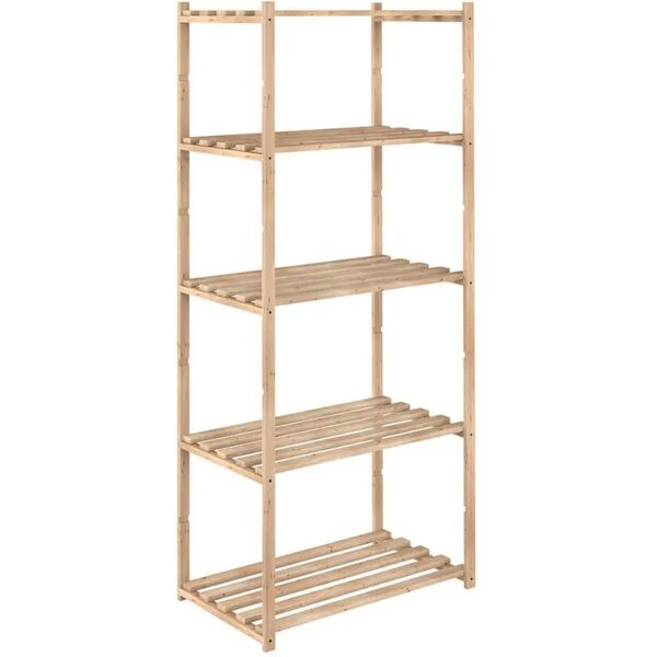 astigarraga scaffale in kit 5 ripiani l 65 x p 40 x h 171 cm beige, portata per ripiano 40 kg