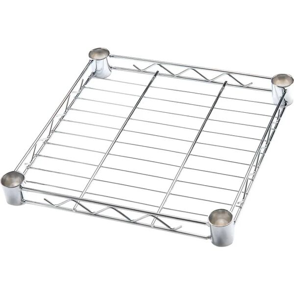 spaceo ripiano diritto per scaffalatura  chrome style+ l 35 x h 4 x p 35 cm cromato