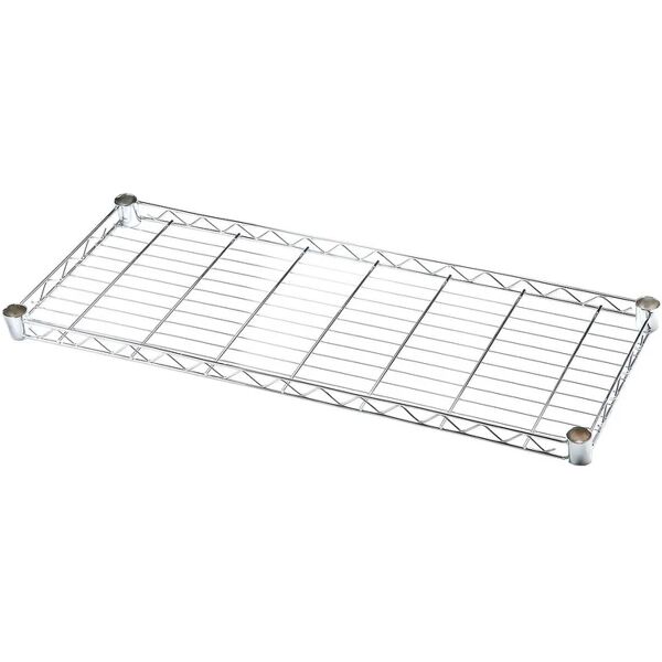 spaceo ripiano diritto per scaffalatura  chrome style+ l 90 x h 35 x p 4 cm cromato